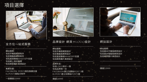 Skyszedesign - 公司項目和主要價位