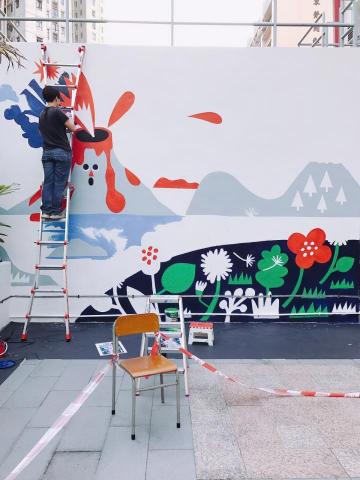 Light Up Murals - 壁畫工作照 Light Up Murals - 壁畫工作照