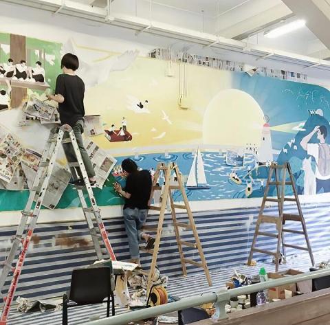 Light Up Murals - 壁畫工作照 Light Up Murals - 壁畫工作照