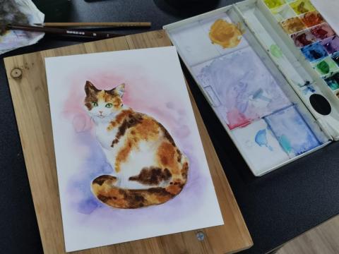 牧藝畫室 - 水彩教學示範 牧藝畫室 - 水彩教學示範