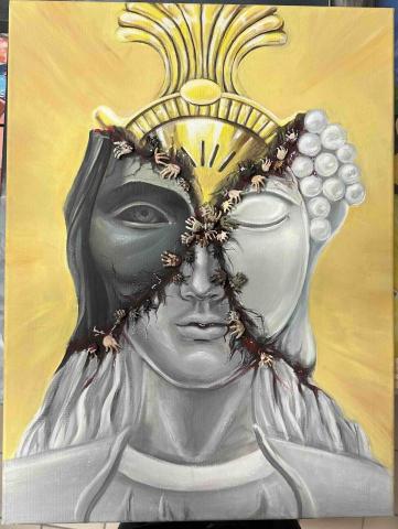 Viann See - 個人作品（塑膠彩+黏土）