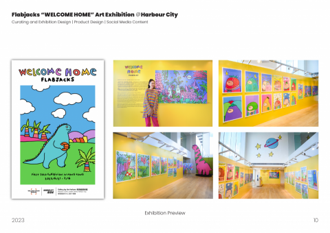 Esther Yau - Flabjacks “WELCOME HOME” Art Exhibition @Harbour City Curating and Exhibition Design | Product Design | Social Media Content