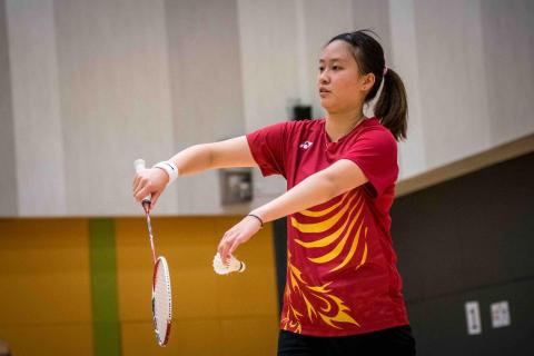 Suen Ching - 代表香港浸會大學參加大專羽毛球比賽 Suen Ching - 代表香港浸會大學參加大專羽毛球比賽
