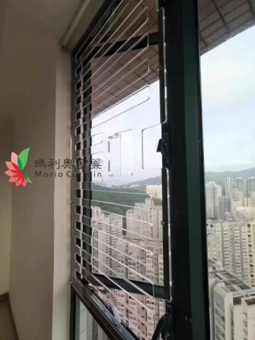 窗簾瑪利奧 - 將軍澳新都城-防貓跳高清透明窗花 窗簾瑪利奧 - 將軍澳新都城-防貓跳高清透明窗花