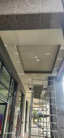 甲殼類大頭呆 - 挑高樓層天花板，油漆：批土