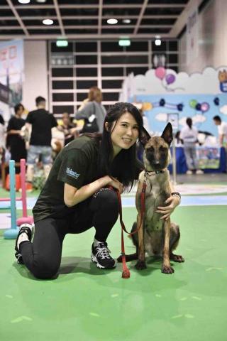 Freda dog training - 與London 表演