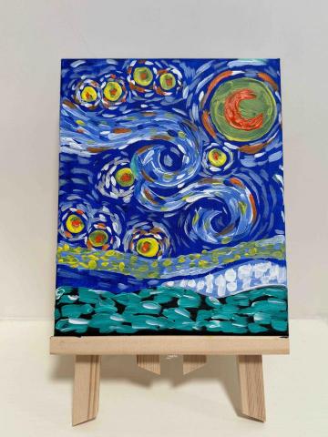 211jenn - 可教授塑膠彩作品