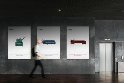 Wing Design - 廣告設計：特別設計了一系列廣告，以作宣傳豪華家居品牌Burrow。