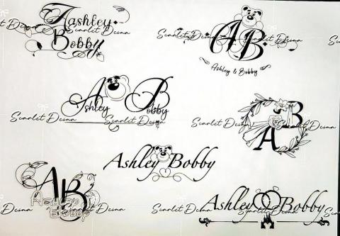 Scarlet Desna - 婚禮Logo設計