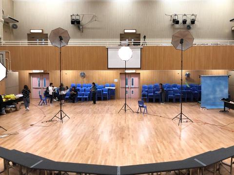 CANTONBROS - Class Graduation Photography Setup at Hall