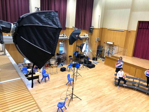 CANTONBROS - Class Graduation Photography Setup at Hall