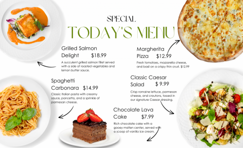 Juliana Silva - 餐廳客戶-餐牌設計