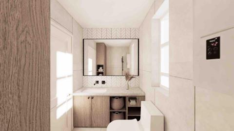 Alson Chen - Island Harbourview Render Design - Guest Bathroom 