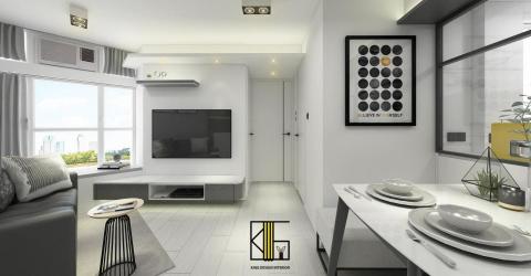 KingDesign - 鑽石形廳
客人要求黑白灰設計
#3D圖