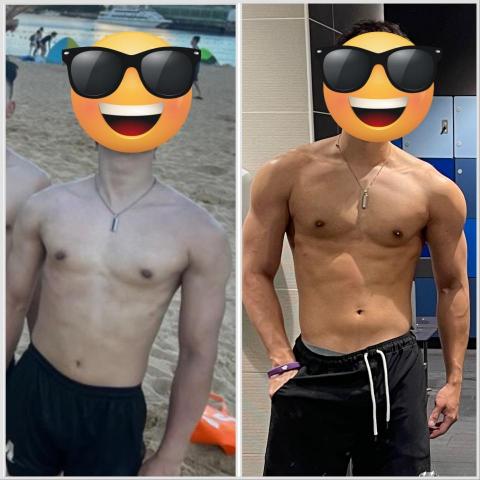 Hysan Chan - 客戶照片! 大概4個月時間 協助客人上磅之路 由81kg 增加至83kg! ?????? 肌肉量up!!! Hysan Chan - 客戶照片! 大概4個月時間 協助客人上磅之路 由81kg 增加至83kg! ?????? 肌肉量up!!!