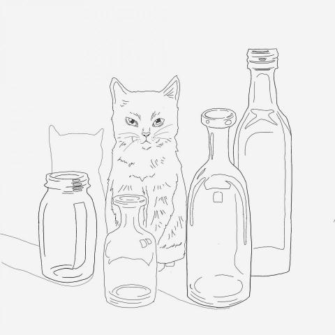 Gloria - Cat bottles 