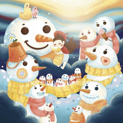 Hazel Lau - Dream of Snowmen
Media: Digital art
Size: 300x 300mm

