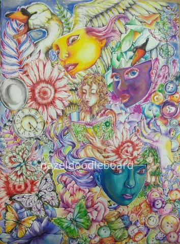 Hazel Lau - Dream
Media: watercolour
Size: 594 x 841 mm