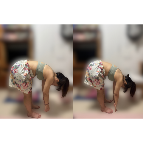 Hins Wong - adjustment (toe touch)
before (left) and after (right) Hins Wong - adjustment (toe touch)
before (left) and after (right)