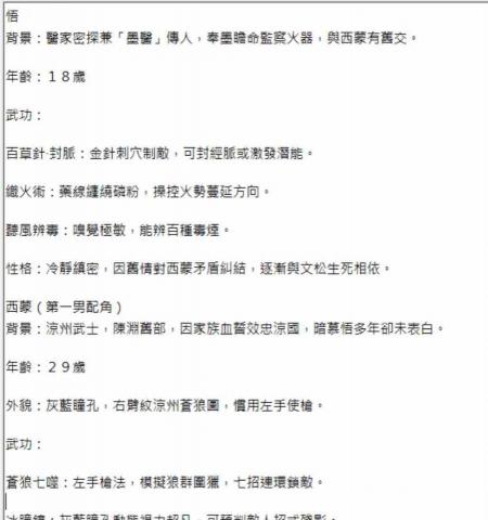 Ar Wai - 小說角色深度設定 Ar Wai - 小說角色深度設定