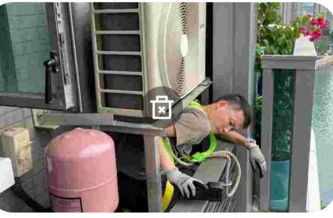 智誠冷氣工程 - 荃灣海之戀幫客戶檢漏入雪種,工程完成維修成功！