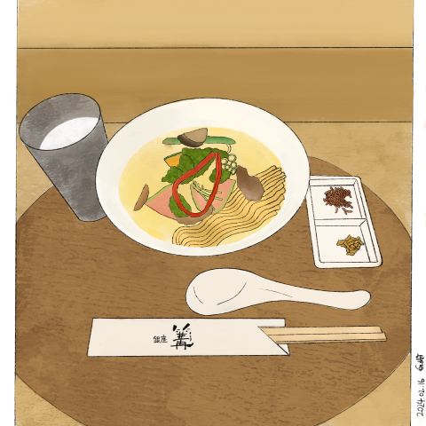 Grace Lai - japanese ramen drawing