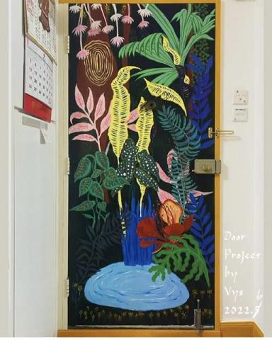 Fysh Wong - 室內壁畫（門）Indoor door painting
