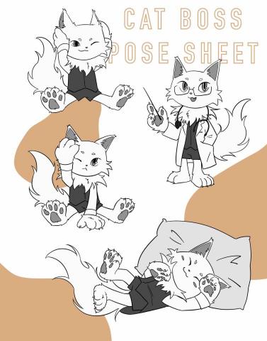 chunn -  角色設計委託-pose sheet