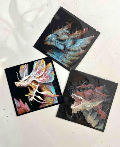 chunn - 手繪-10x10cm油粉彩