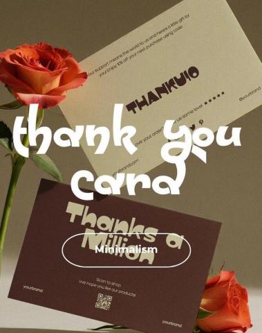 Jasper - 以Aesthetic為方向設計的感謝卡,一共有前後兩面的設計。 Jasper - 以Aesthetic為方向設計的感謝卡,一共有前後兩面的設計。