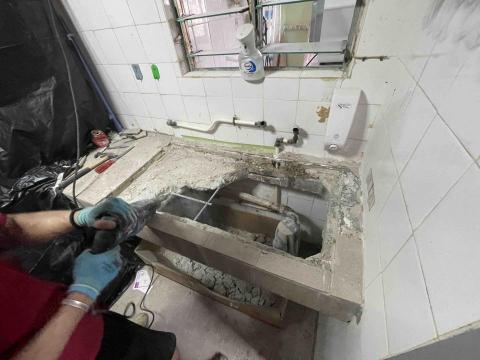 Time Production/N Concept Prod - 更換廚房枱上鋅盤