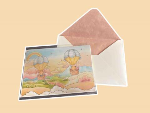 Sylvia Cheng - with custom designed envelope  Sylvia Cheng - with custom designed envelope