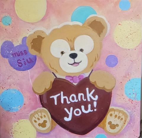 Kate Tsang - 客戶畢業禮送這幅給老師作禮物，40cm x 40cm $580