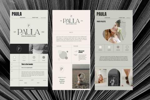 Justin, INRASSION - 品牌指南設計，以簡約時尚為核心品牌視覺元素