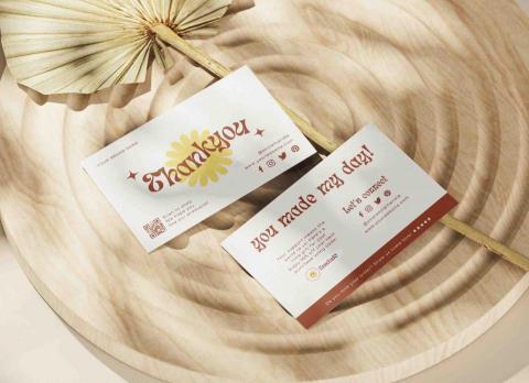 Justin, INRASSION - 以復古趣味風格呈現的感謝卡片設計