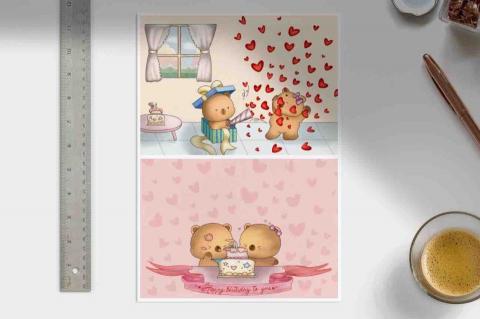 Sylvia Cheng - Custom designed birthday gift card page 2-3 Sylvia Cheng - Custom designed birthday gift card page 2-3