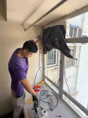 完美鋁窗防漏工程 - 高壓灌漿