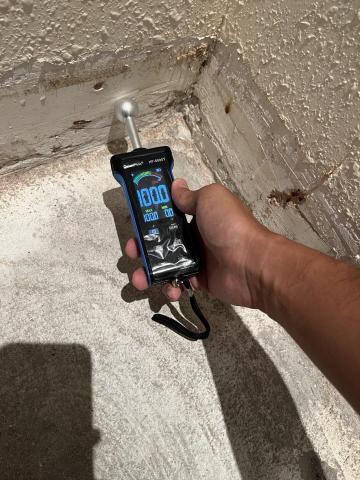 信誠專業樓宇服務 - 濕度計檢測漏水範圍