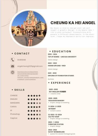 Angel cheung - CV