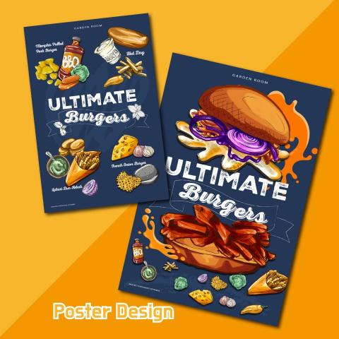 LIN Yingyi - Poster Design for Restaurant 
Hong Kong Country Club
2023