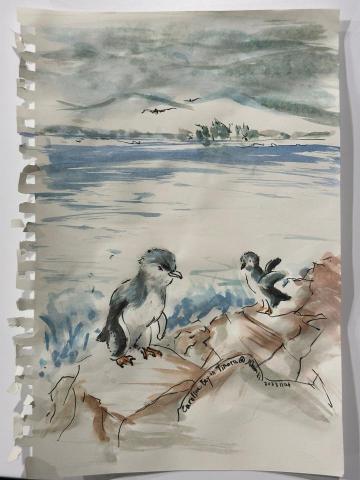 Shun Sir - 旅遊期間即興水彩速畫