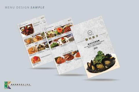 K Illustration Art & Design Studio - Menu Design