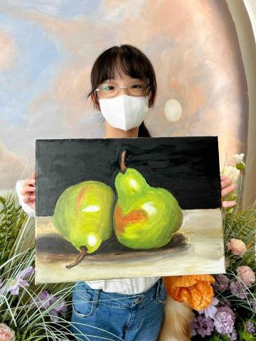 璦琦美術工作室 - 學生作品：水果靜物畫（呈分試練習）