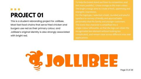 Jana Lam - 學校練習 - 幫Jollobee重新設計Logo