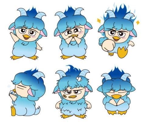 Wing LAI(直衝羊-ラッシュ羊) - 自創卡通角色「直衝羊」