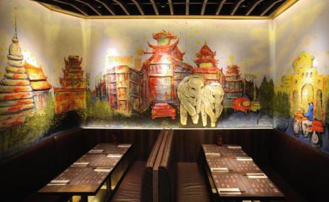 Arion Chow - 南昌V Walk餐廳壁畫