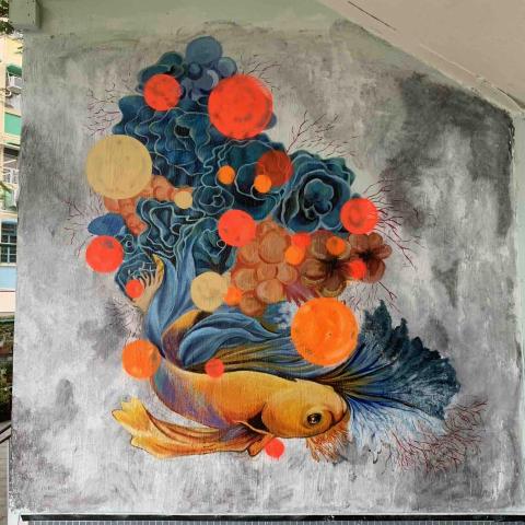 Arion Chow - 校園戶外壁畫