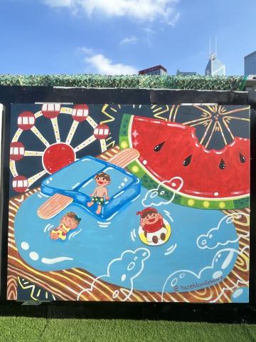 Hazel Doodle Board - Summer Fun! 
Client: Hong Kong Observatory Wheel 中環AIA摩天輪