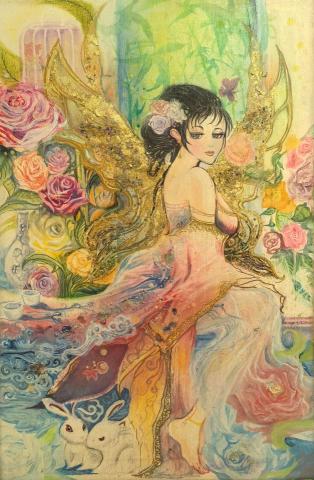 Violet Orchid - 雪訴離歌

只為尋你不入輪迴的荒魂
半世浮華半生醉
相離相憶是命運為你寫下的結局
此生雖有憾不言悔
只為尋你不管今生錯與對
一生情緣一世悲
相系相惜是命運為你續寫的結局
執子之手嘆流年似水
此作品為以粉彩為主的手繪作品