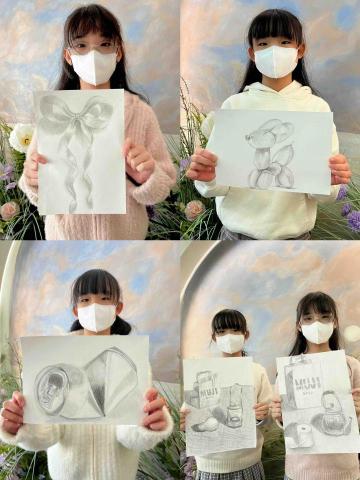 璦琦美術工作室 - 學生素描作品(呈分試練習）